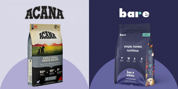 Acana vs Bare Pets  Comparing Ingredient Transparency in Dry Dog Food
